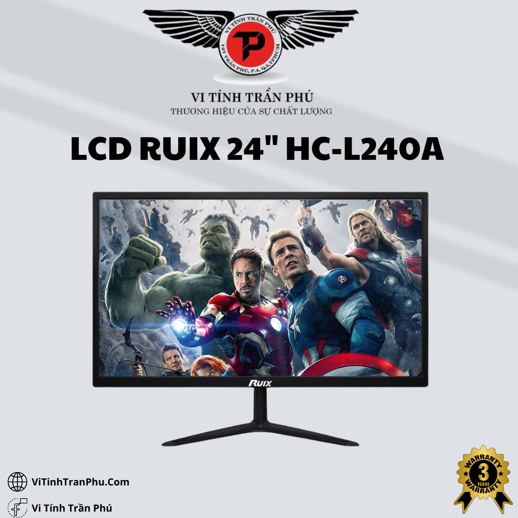 Màn Hình LCD RUIX 24Inch HC-L240A New Chính Hãng